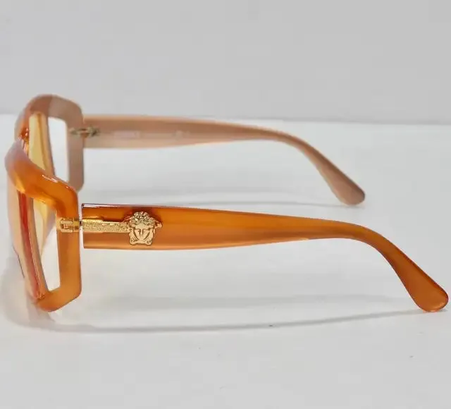 1990s Versace Orange Sunglasses