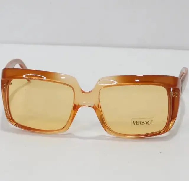 1990s Versace Orange Sunglasses