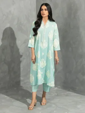 2 Piece Silk Suit-Embroidered (Pret)