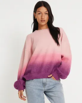 Akari Jumper in Gradient Pink