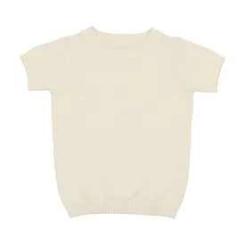 Analogie Crewneck Sweater Short Sleeve - Cream