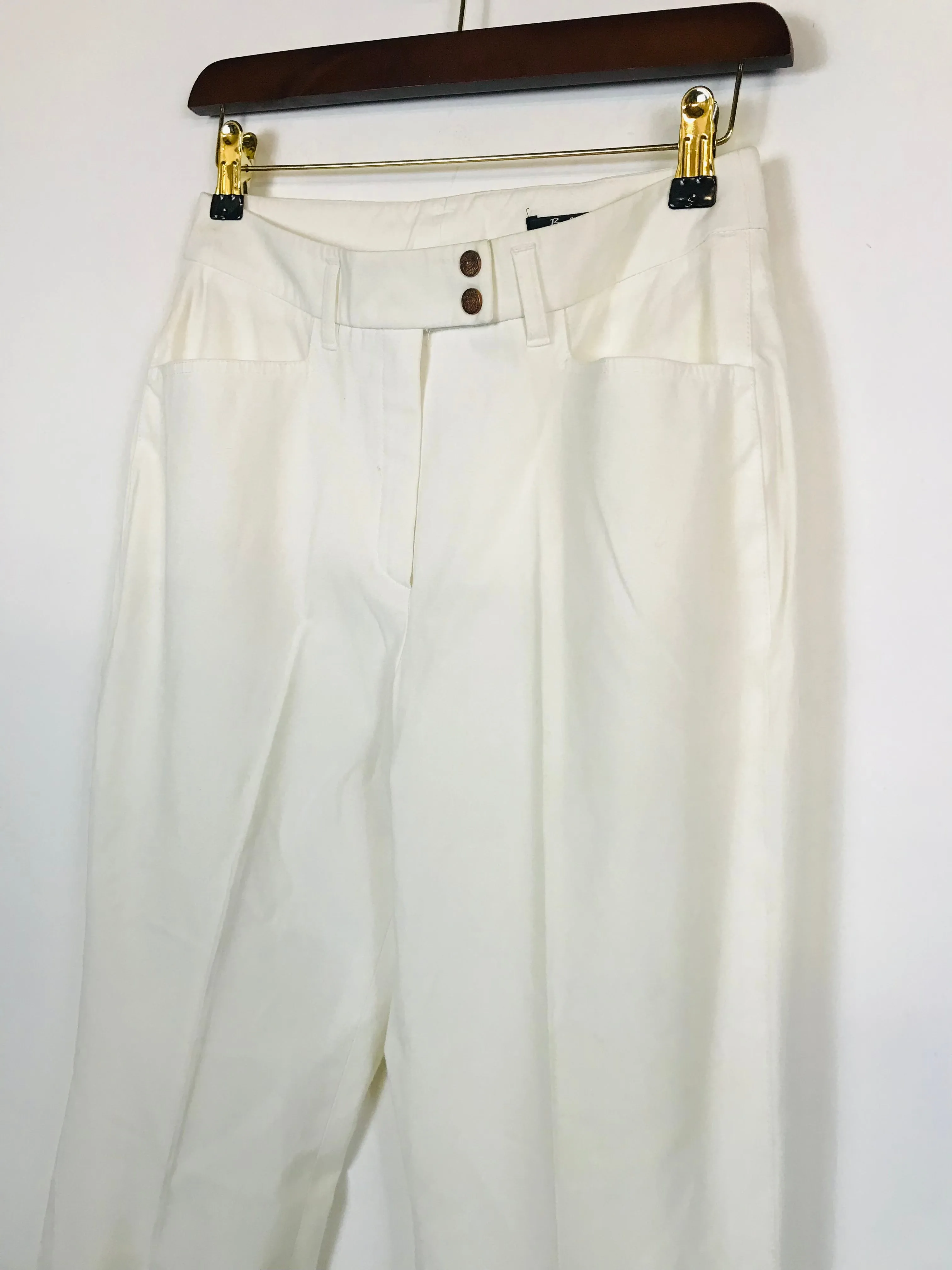 Betty Barclay Women's Cotton Chinos Trousers | UK10 | White