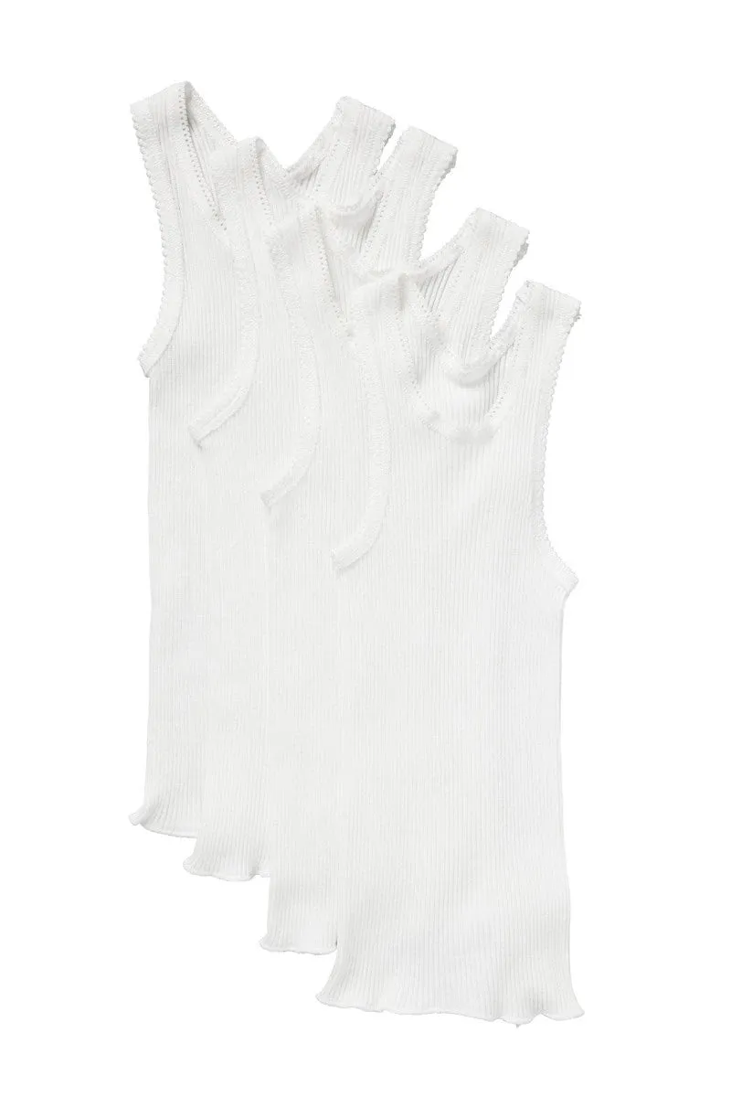 Bonds Baby Vest 4 Pack - White