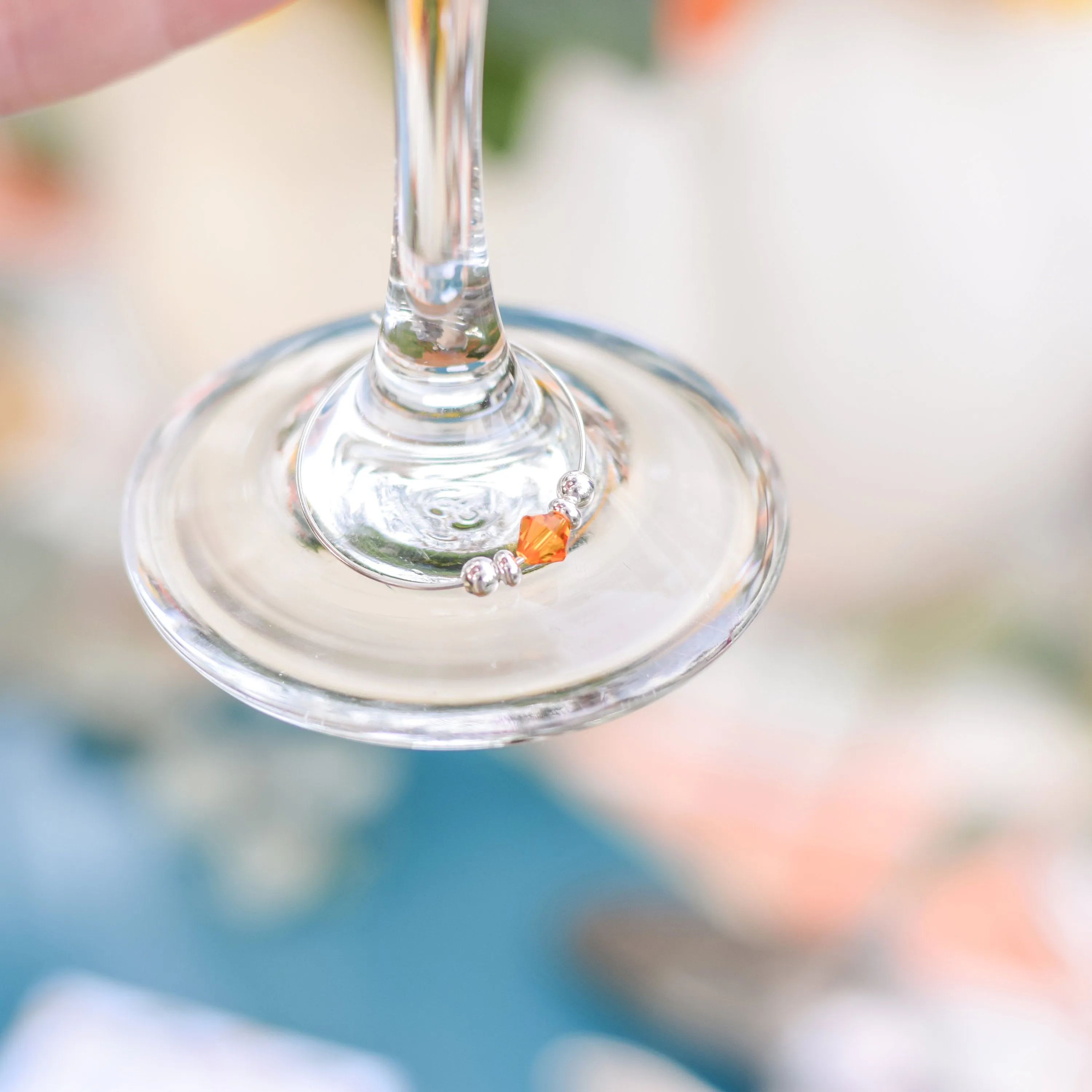 Burgundy Wedding Favors, Swarovski Crystal Wine Charms