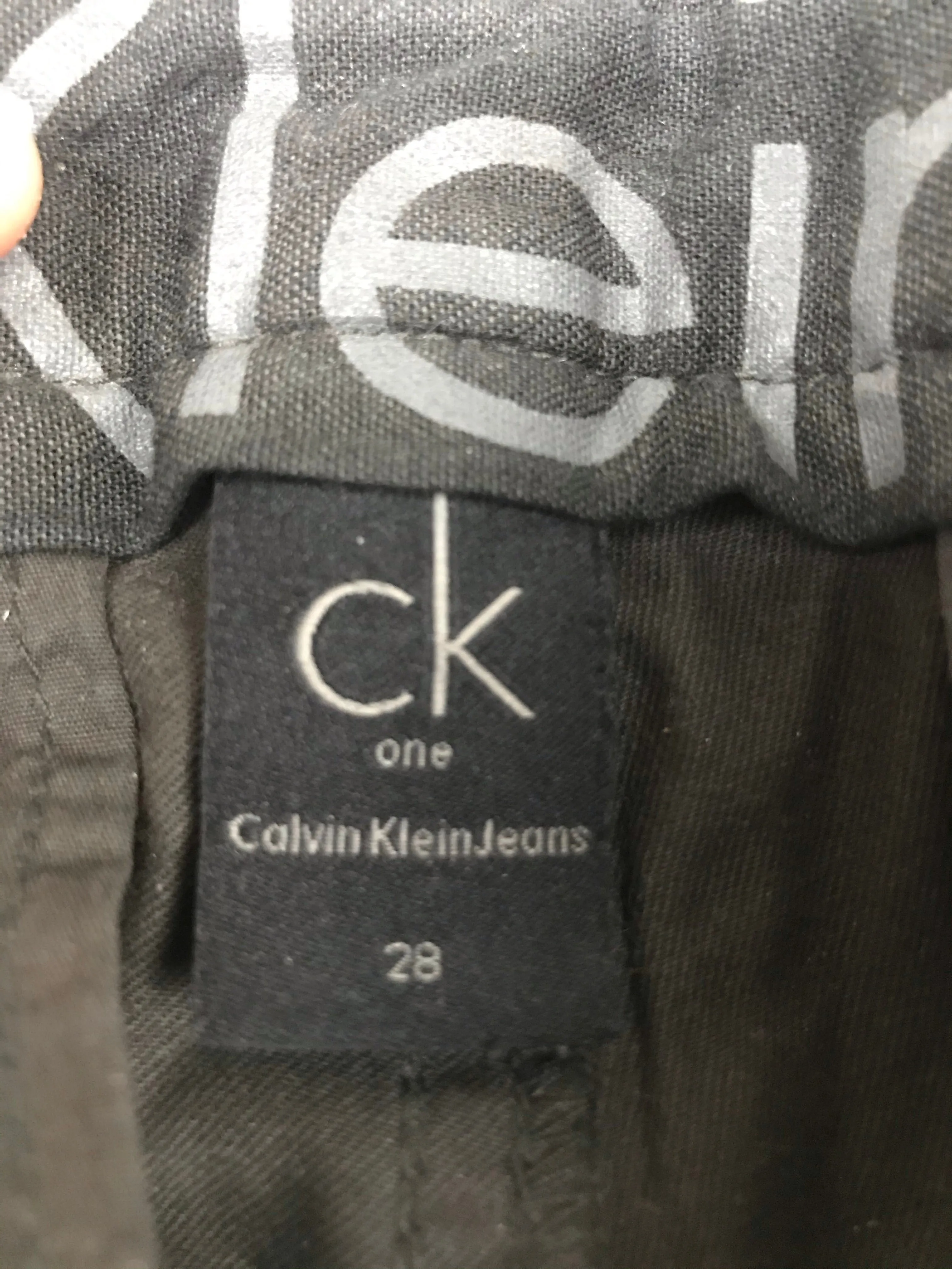 Calvin Klein Mens Trousers | W35 L27 | Dark Grey