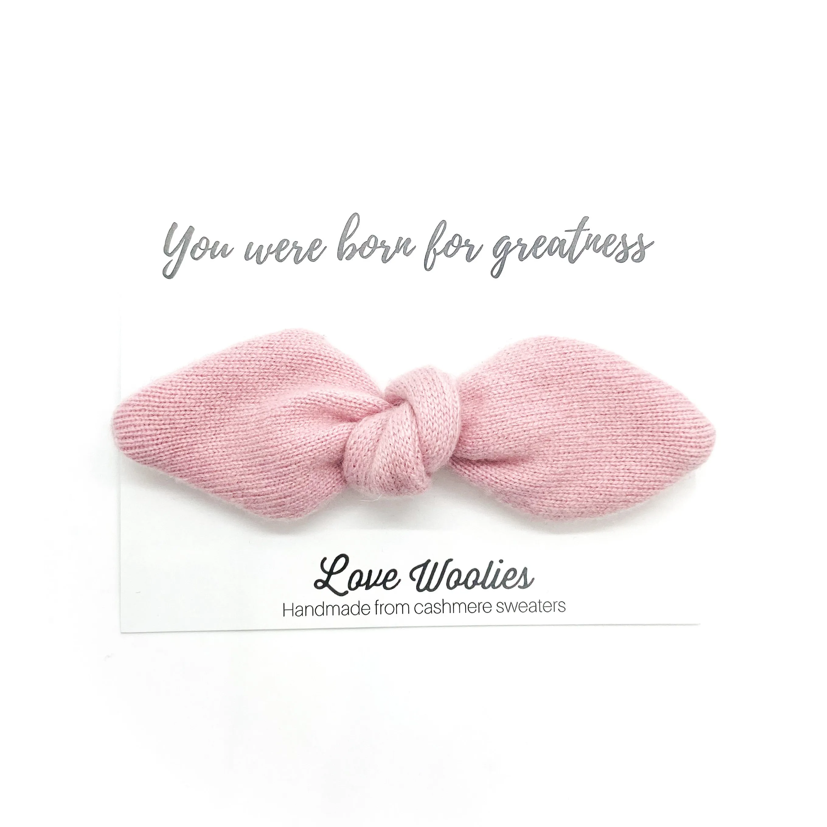 CASHMERE BLUSH PINK BABY BOW | Jaelynn