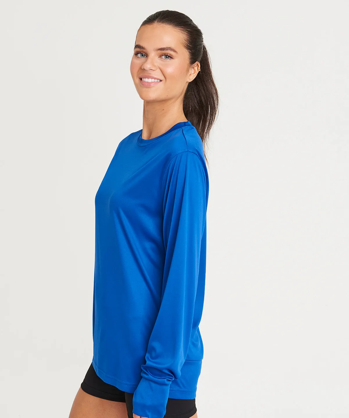 Charcoal - Long sleeve active T