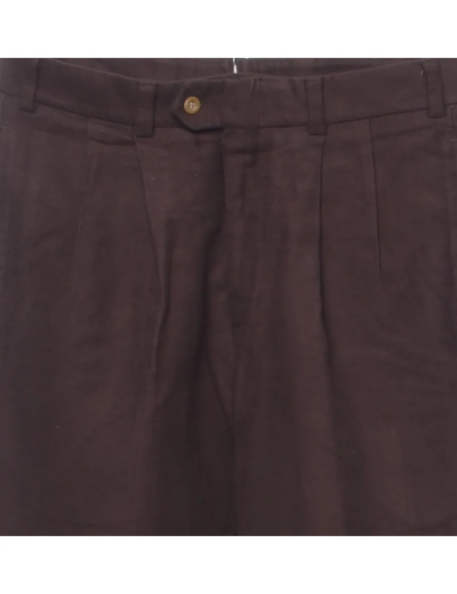 Dark Brown Trousers - W33 L30