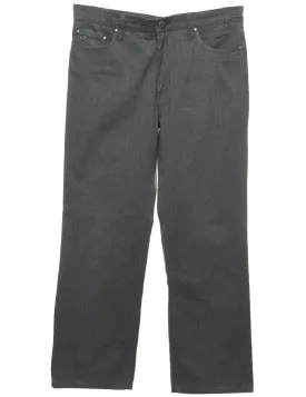 Dark Grey Straight-Fit Trousers - W32 L29