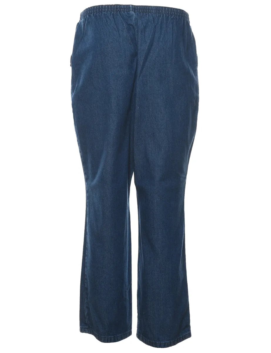 Dark Wash Denim Trousers - W26 L27