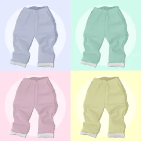 Denim Vintage Trousers - Pastel Solids