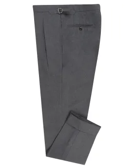 Dugdale New Fine Worsted Tropical Wool - Grey High Waisted Pant