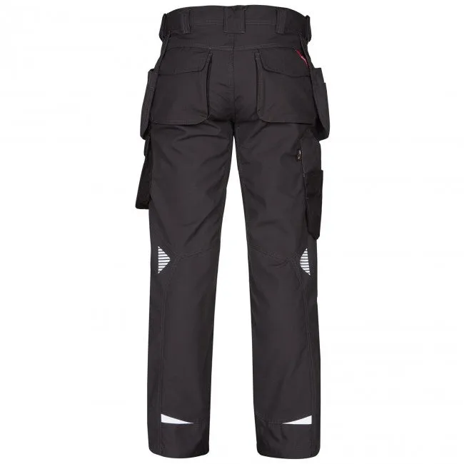 FE Engel 2811-254 Galaxy Work Trousers With Hanging Tool Pockets - Grey - 34.5"-  Last Pair