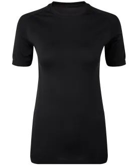 Full Black - Women's TriDri® seamless '3D fit' multi-sport performance short sleeve top