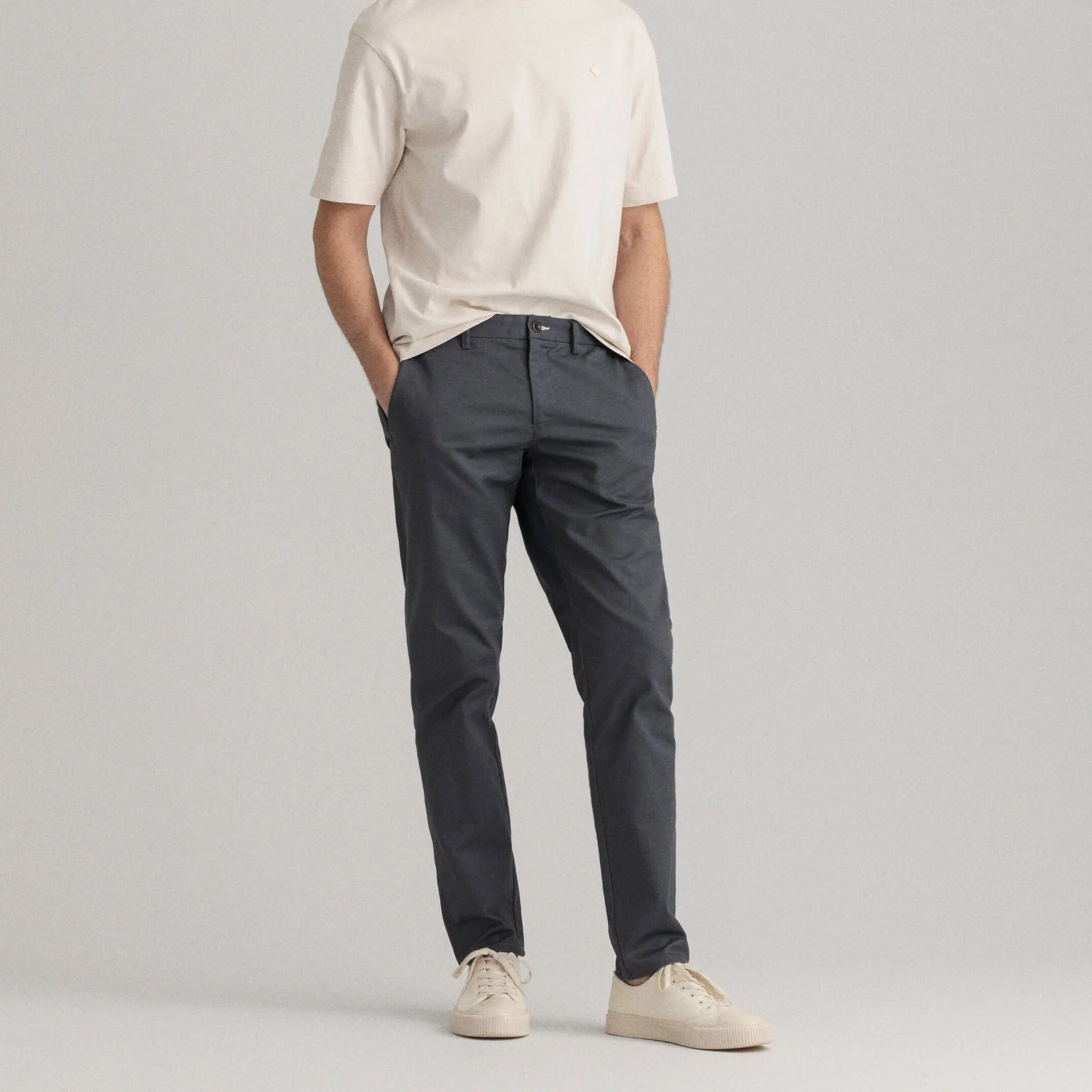 GANT Hallden Slim Fit Tech Prep™ Chinos Anthracite