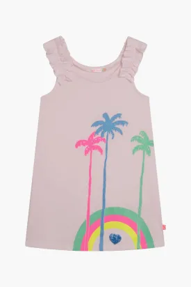 Girls Dress Billieblush Multi Palms