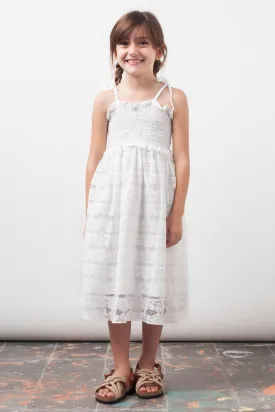 Girls Dress Tocoto Vintage Lace Midi