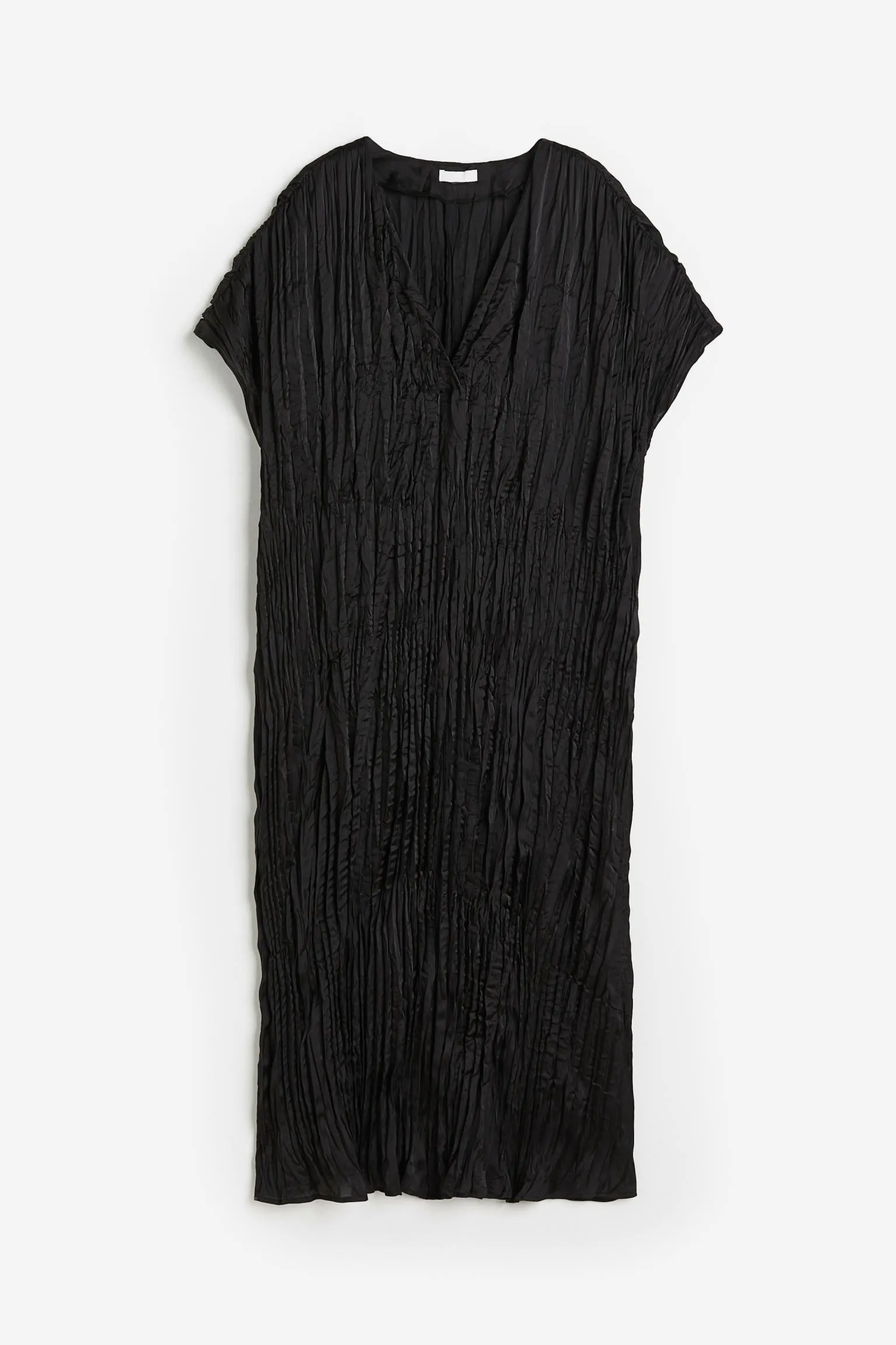 H&M Pleated tunic dress, black