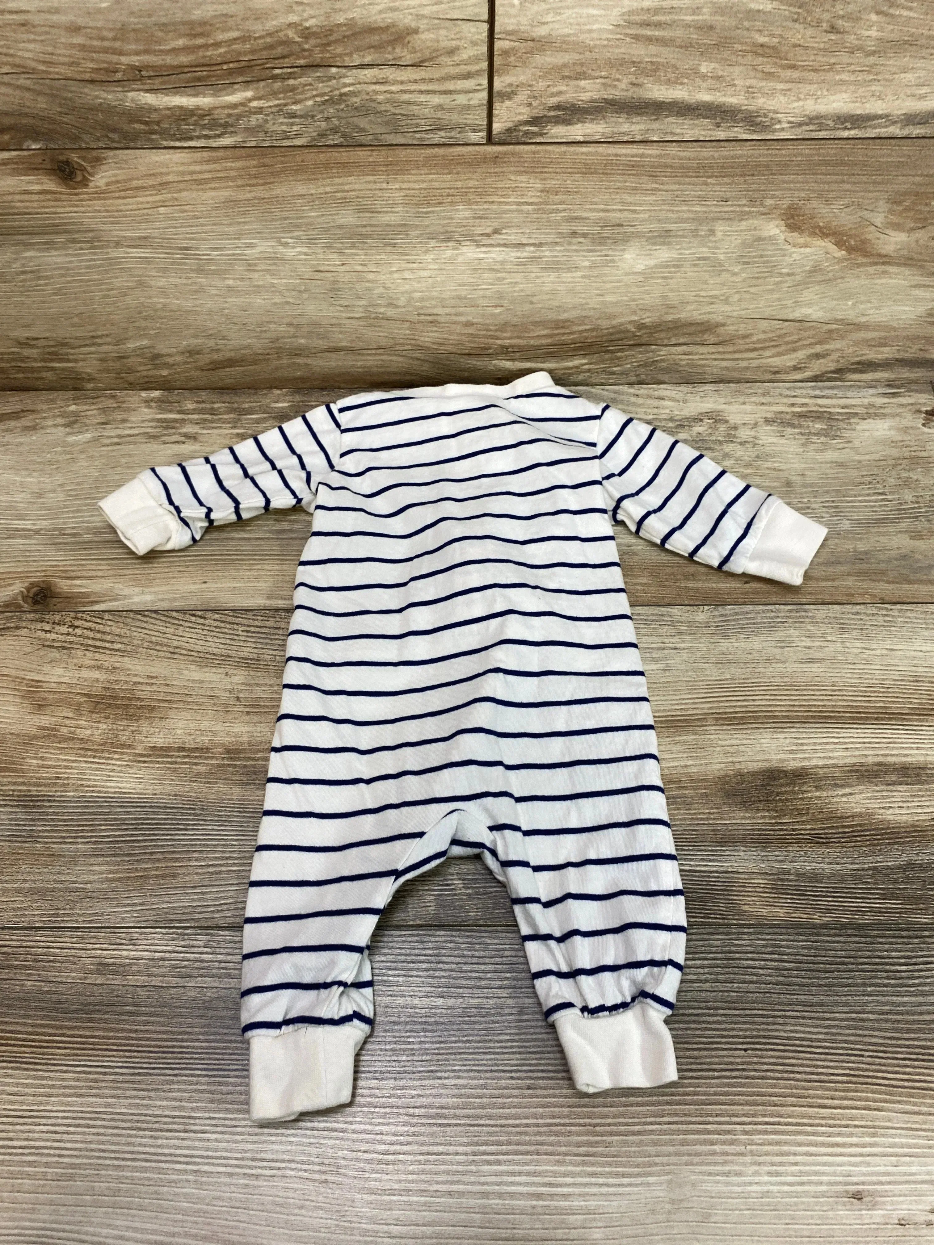 H&M Striped Sleeper White sz Newborn