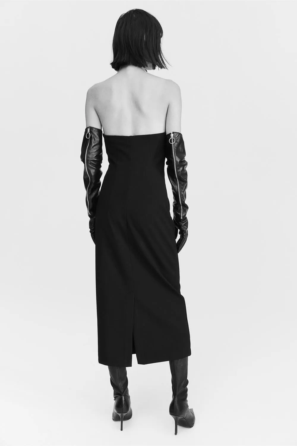 H&M Twill Bandeau dress, black