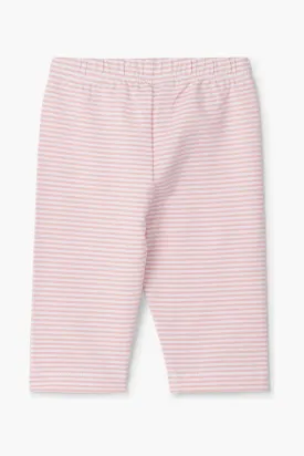 Hatley Pink Stripe Baby Girls Capri Leggings