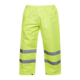 Hi Viz Trouser Yellow Lightweight, protective and safe