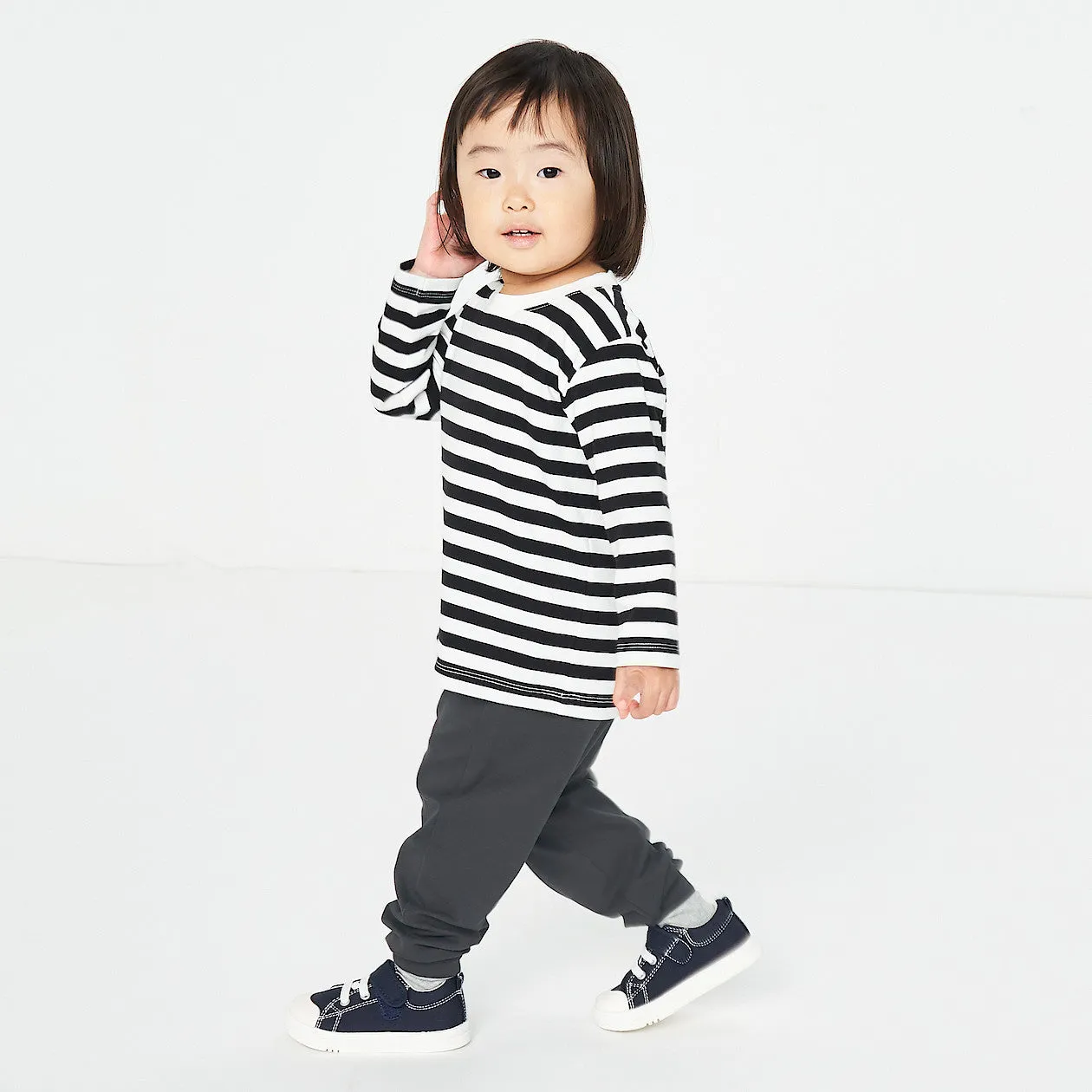 High Waisted Stretch Jogger Pants (1-4Y)