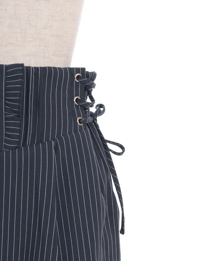 High-Waisted Striped Pants