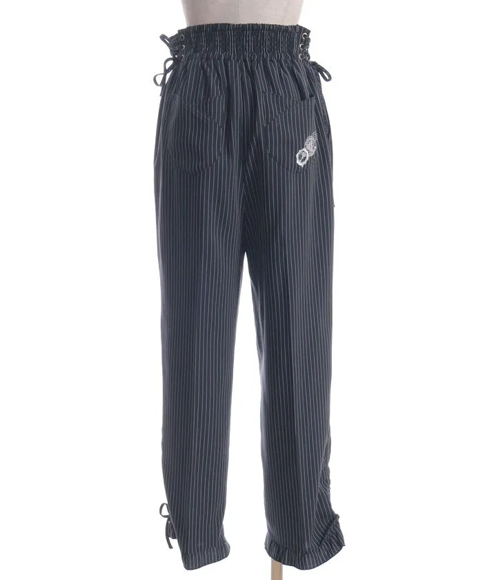 High-Waisted Striped Pants