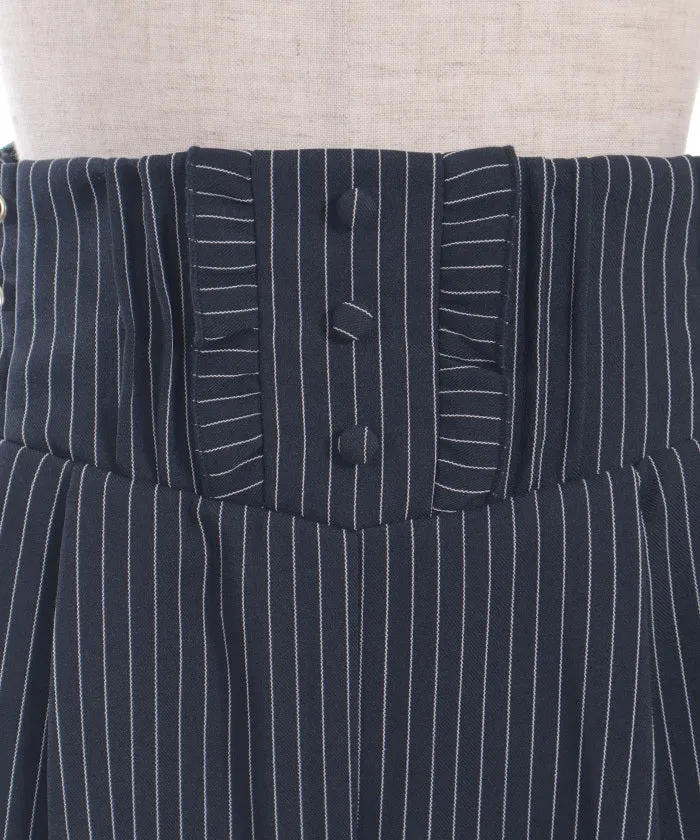 High-Waisted Striped Pants