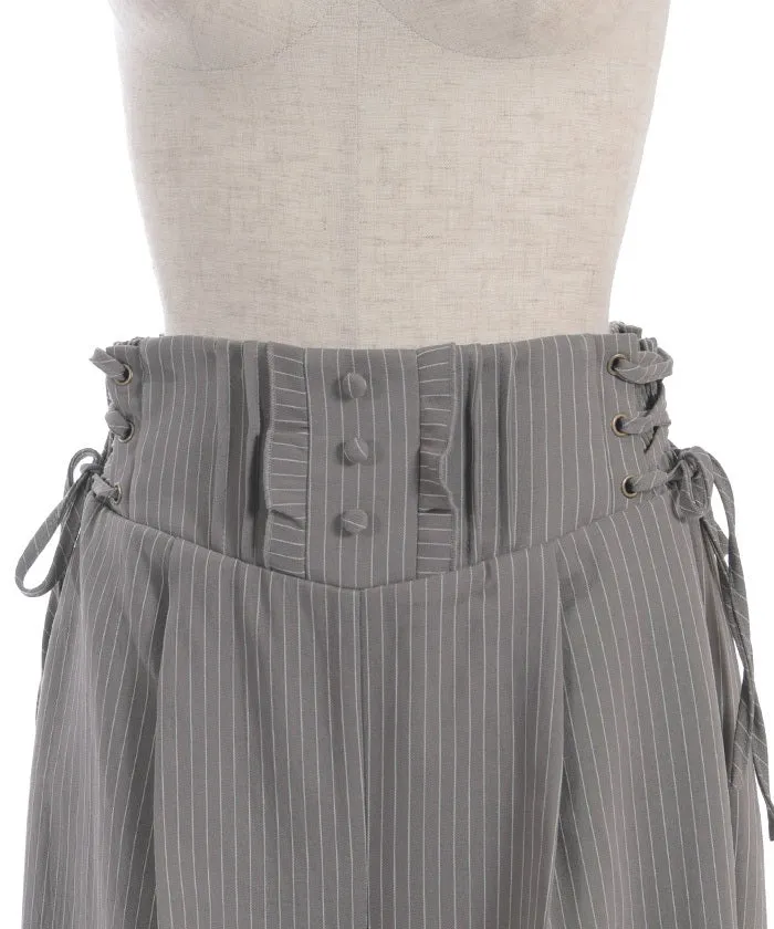 High-Waisted Striped Pants