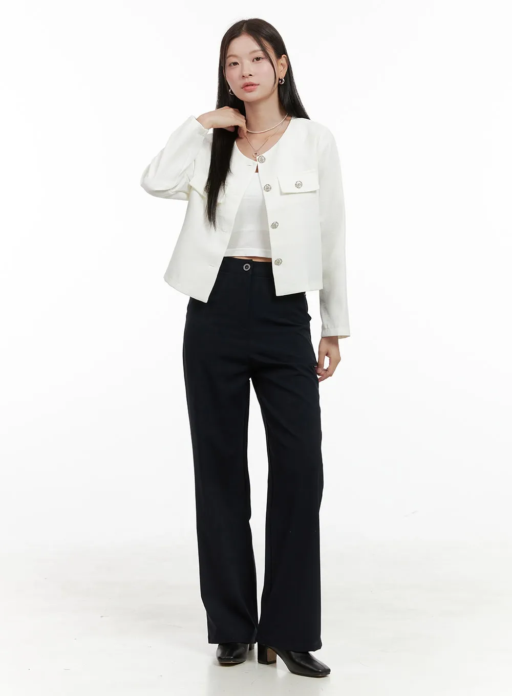 High Waisted Tailored Pants OG419