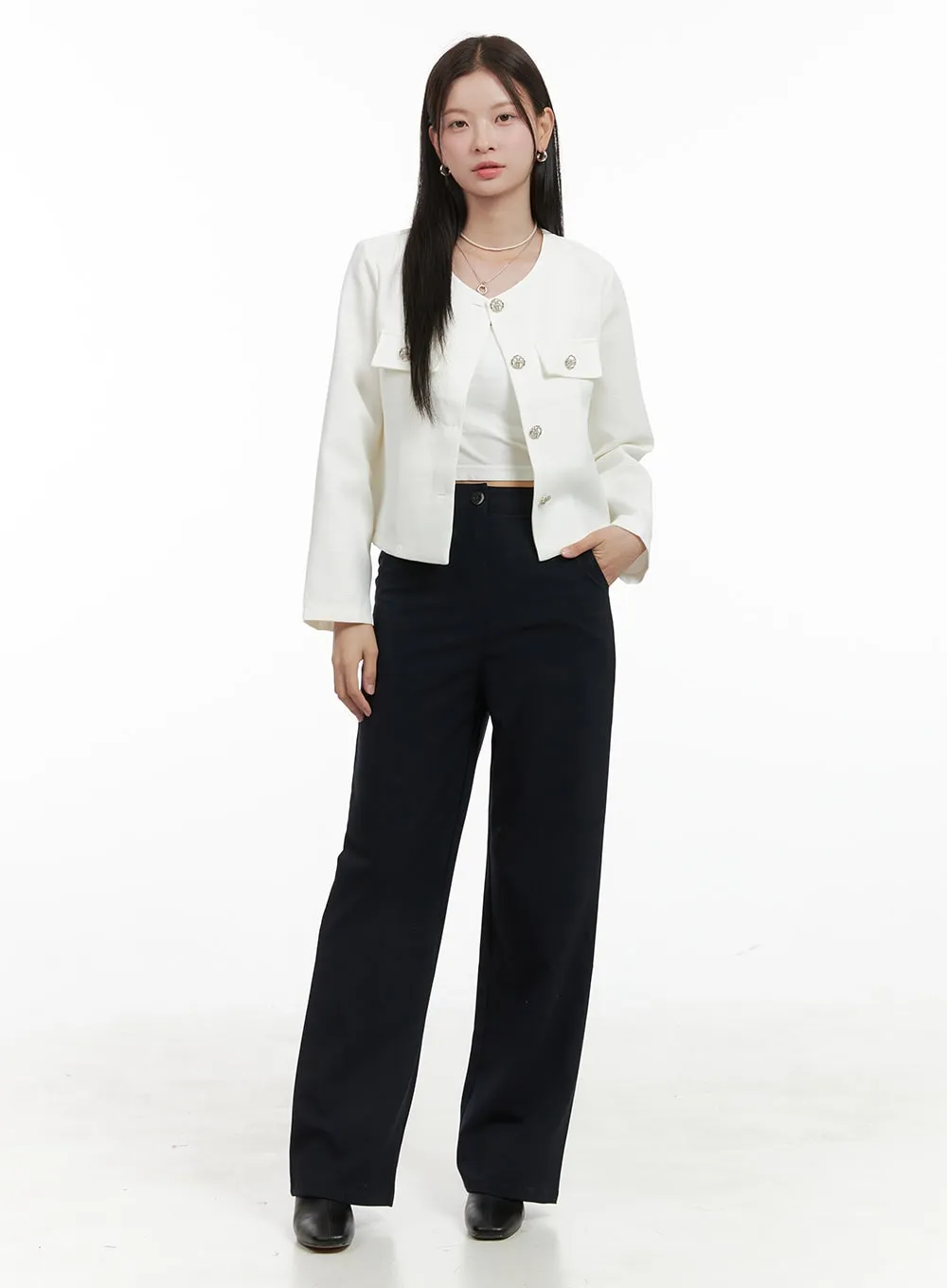 High Waisted Tailored Pants OG419