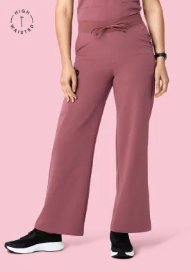 High Waisted Wide Leg Mauve