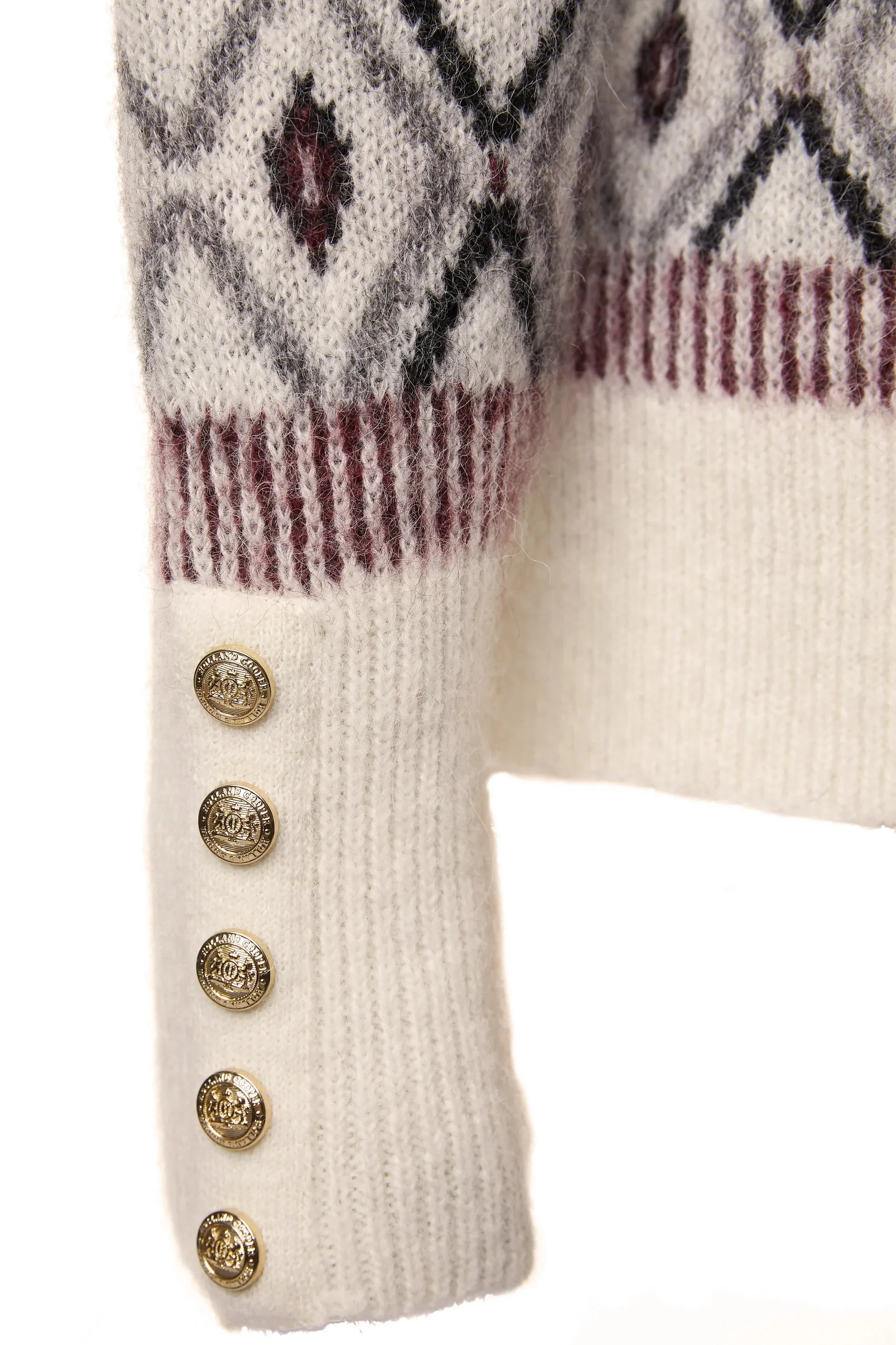 Holland Cooper Fairisle Knitwear in Cream