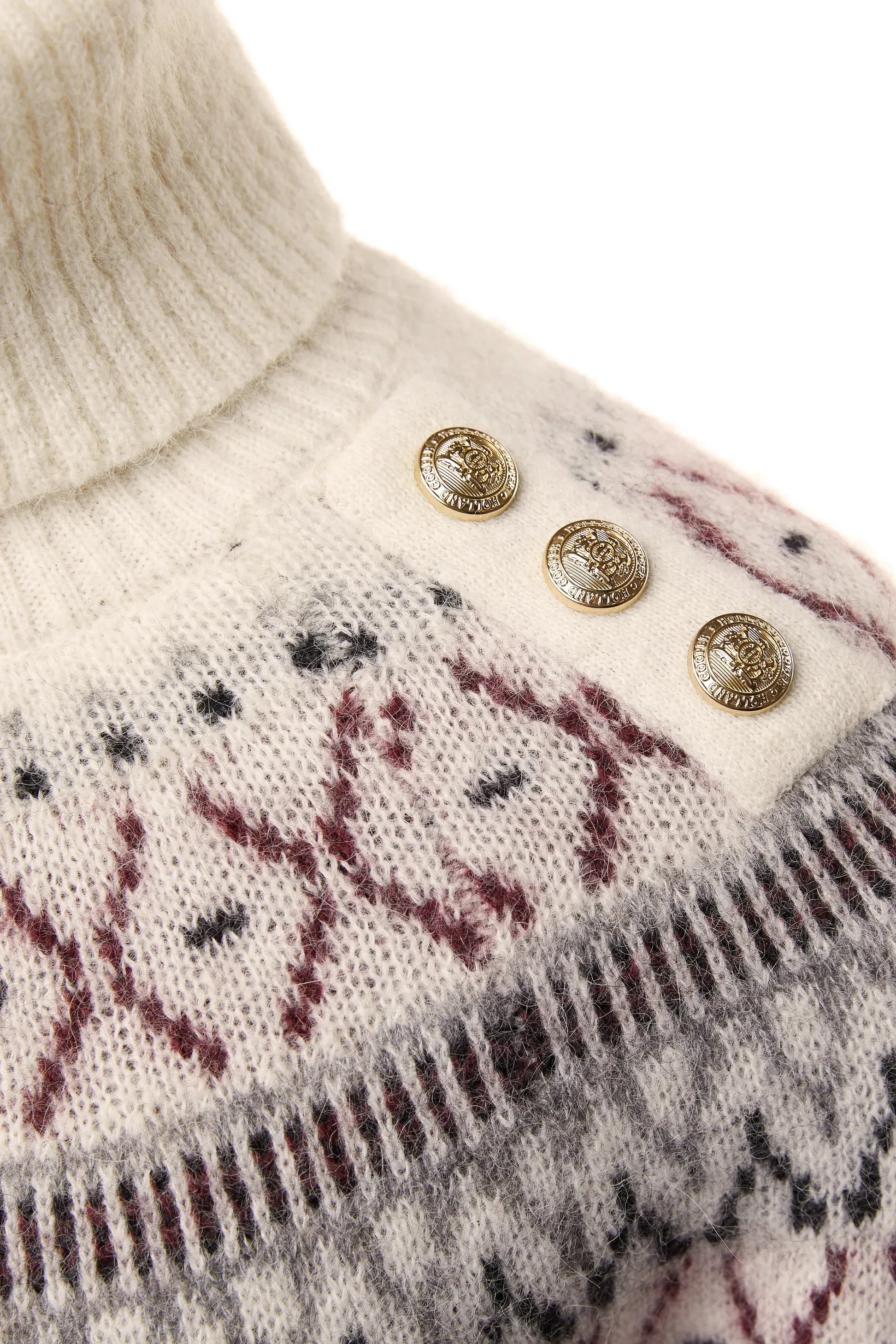 Holland Cooper Fairisle Knitwear in Cream