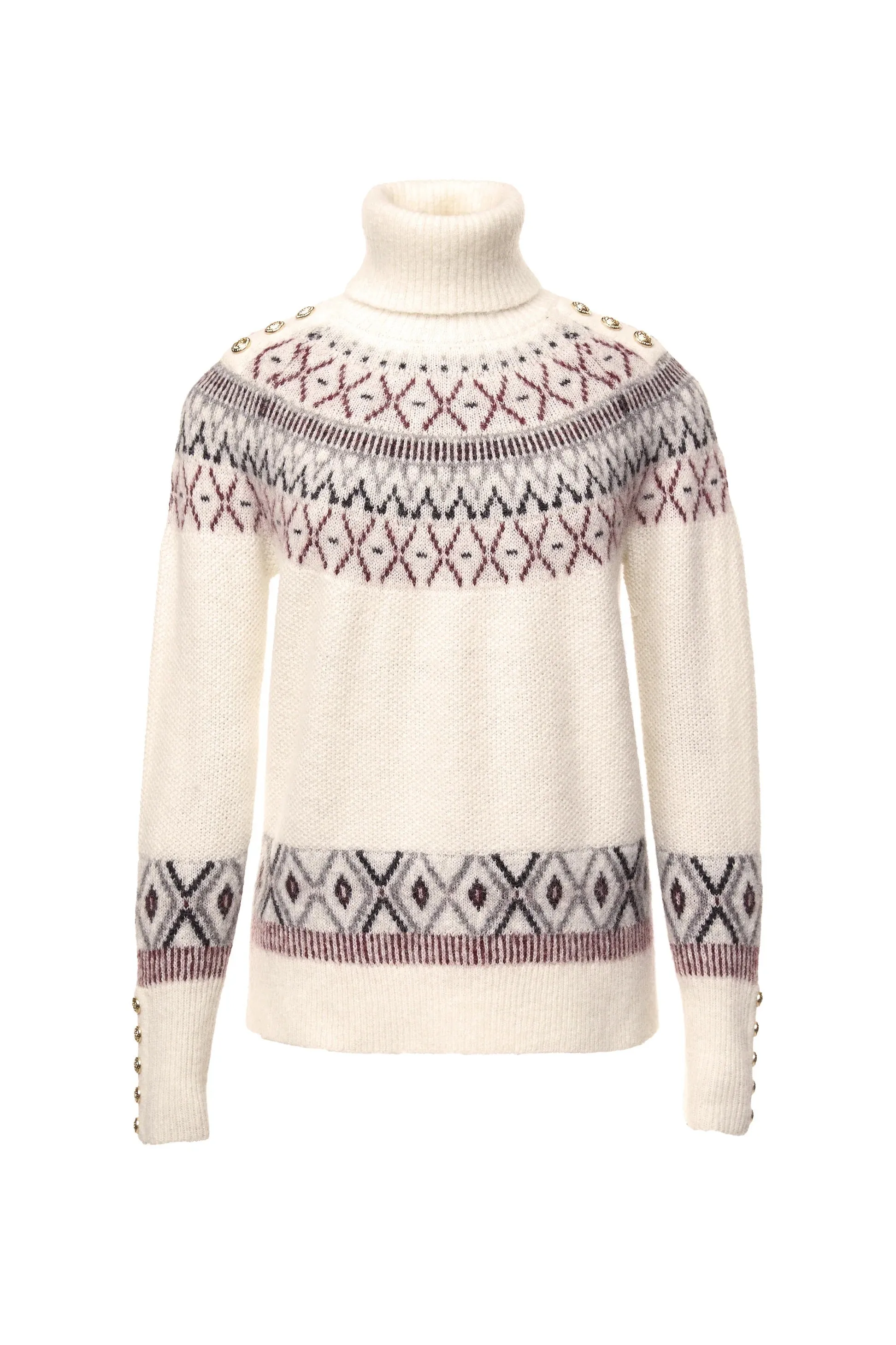 Holland Cooper Fairisle Knitwear in Cream