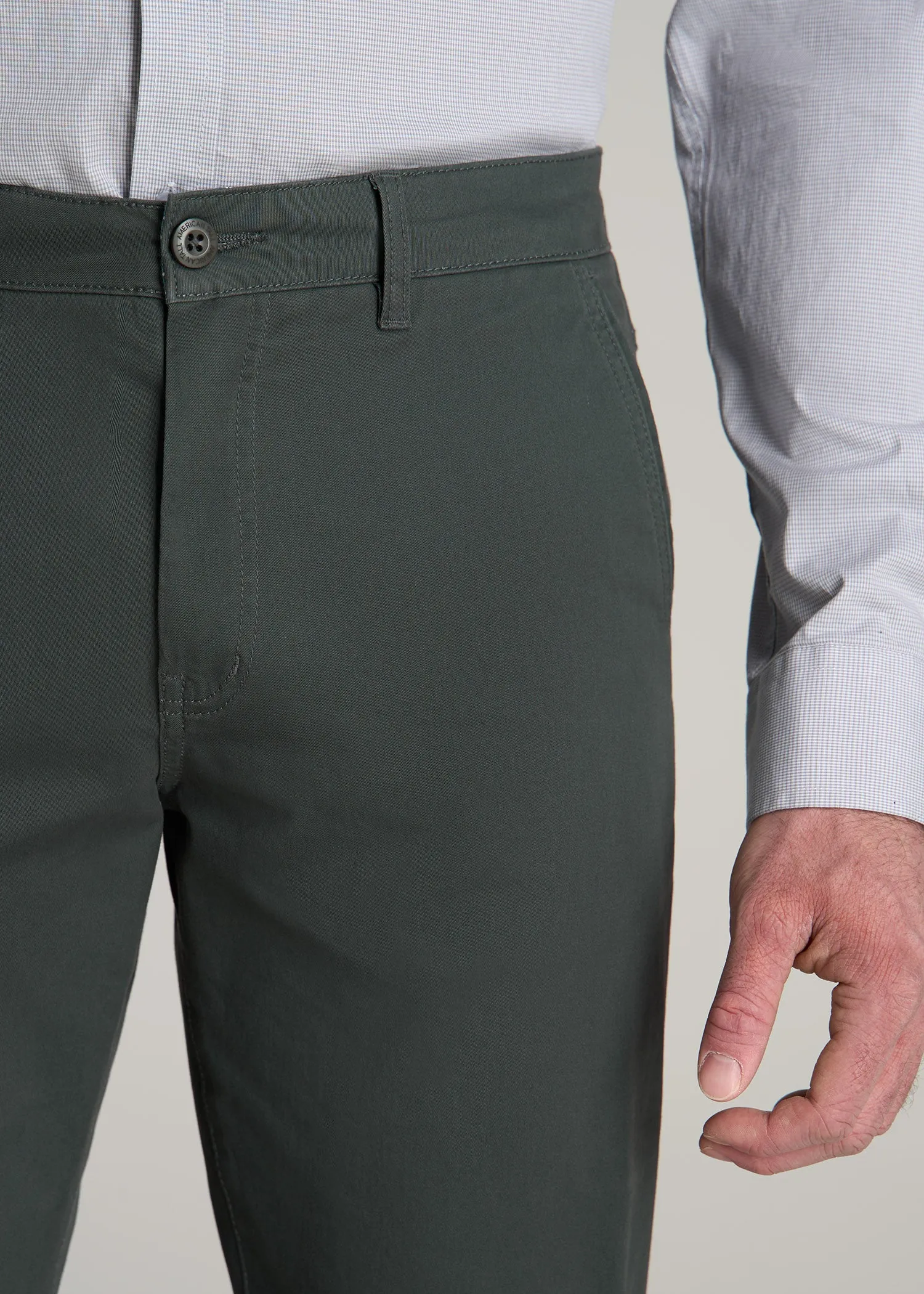 J1 STRAIGHT Leg Chinos in Soft Green - Pants for Tall Men