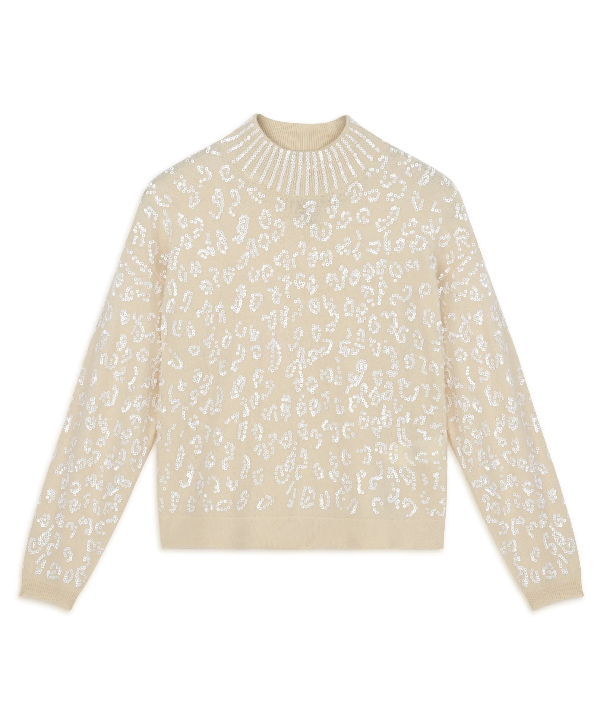 Machka Sequined Wool Knitwear Off White