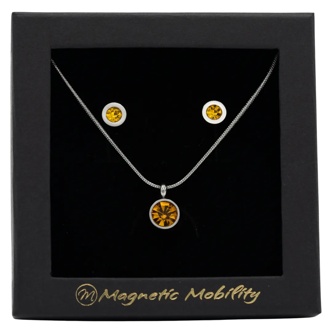 Magnetic Birthstone Gift Set - Earrings and Necklace | Magnetic Mobility