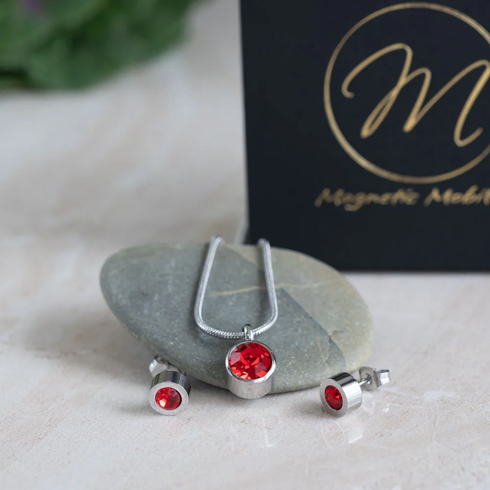 Magnetic Birthstone Gift Set - Earrings and Necklace | Magnetic Mobility