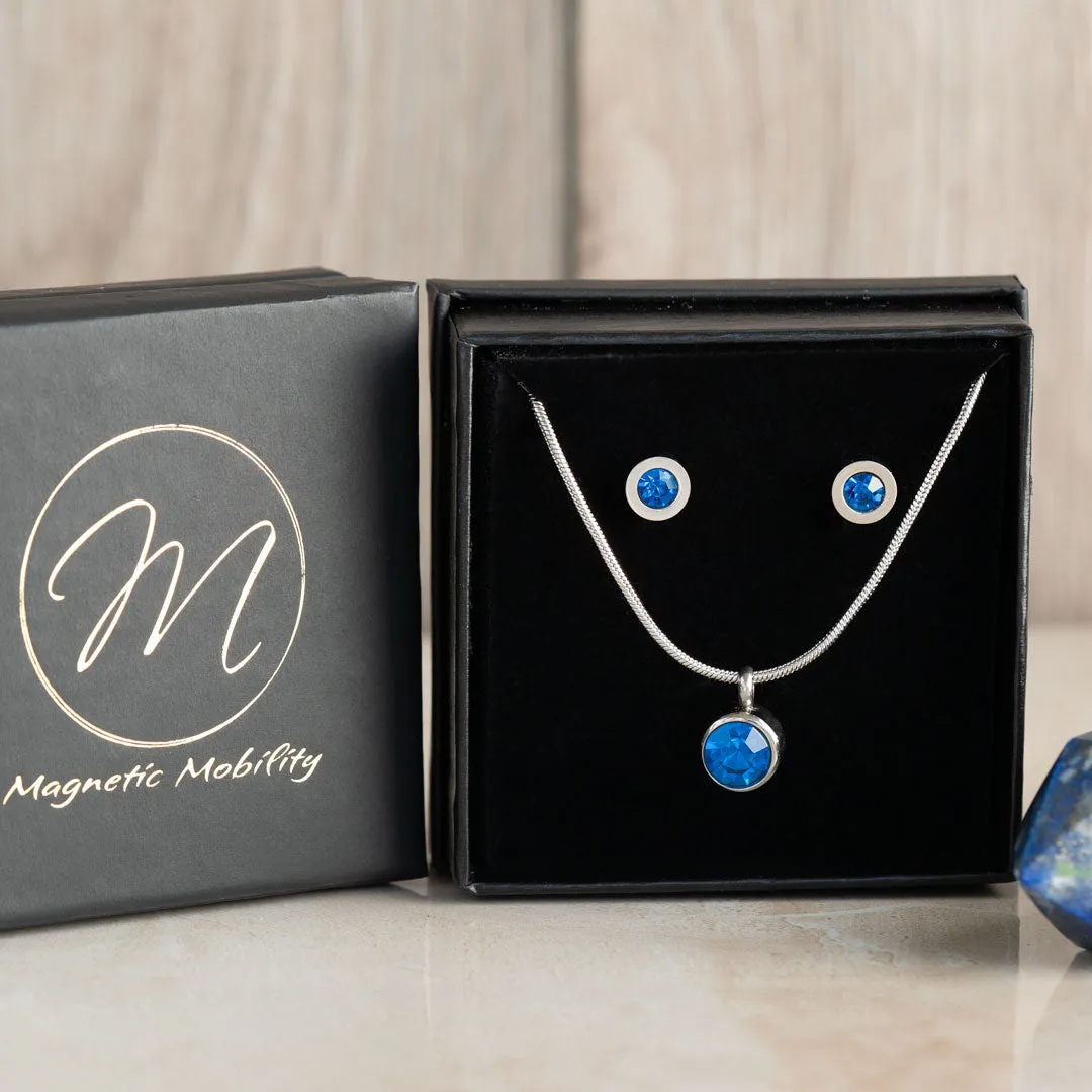 Magnetic Birthstone Gift Set - Earrings and Necklace | Magnetic Mobility