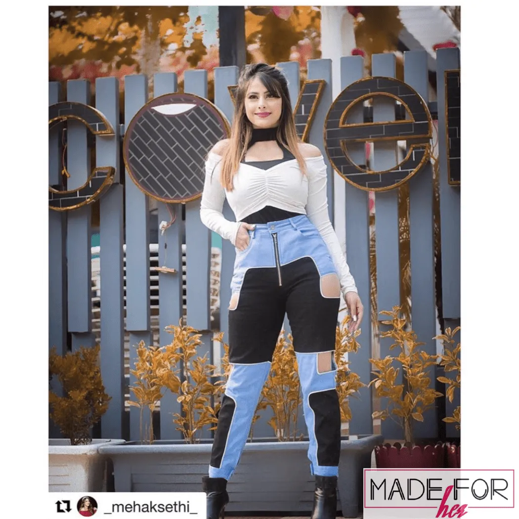 Mehak Sethi In Our Side Cut Out High Waisted Pants