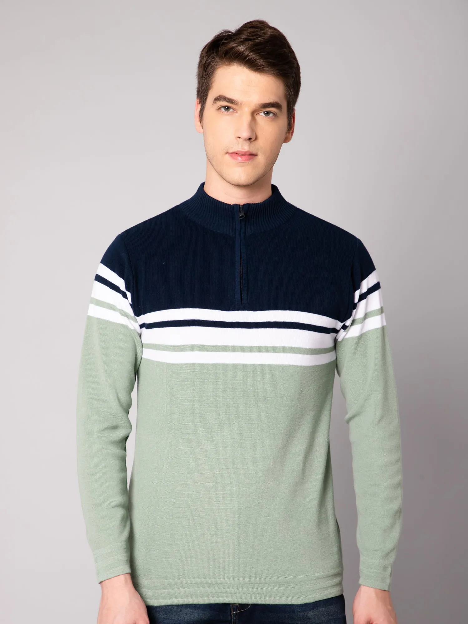 Mens Light Green Sweater