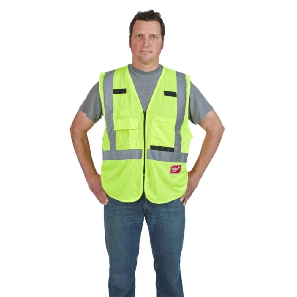 Milwaukee 48735021 S/M Yellow High Visibility Safety Vest