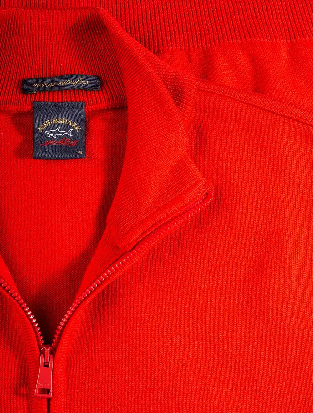 Mock-neck Jumper Red