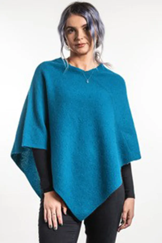 Moss Stitch Poncho