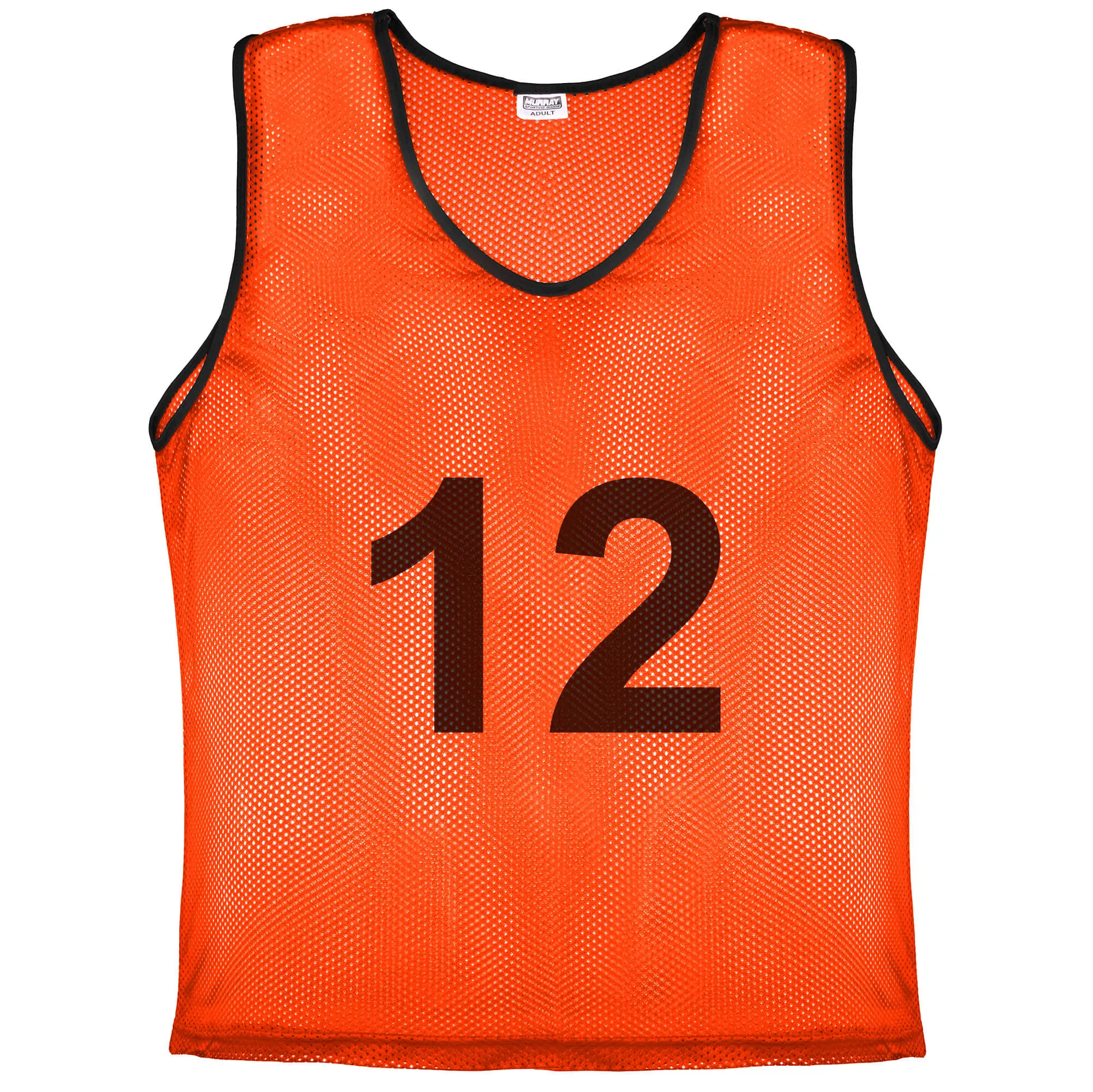 Murray Sporting Goods Nylon Mesh Scrimmage Practice Pinnies- Set of 12