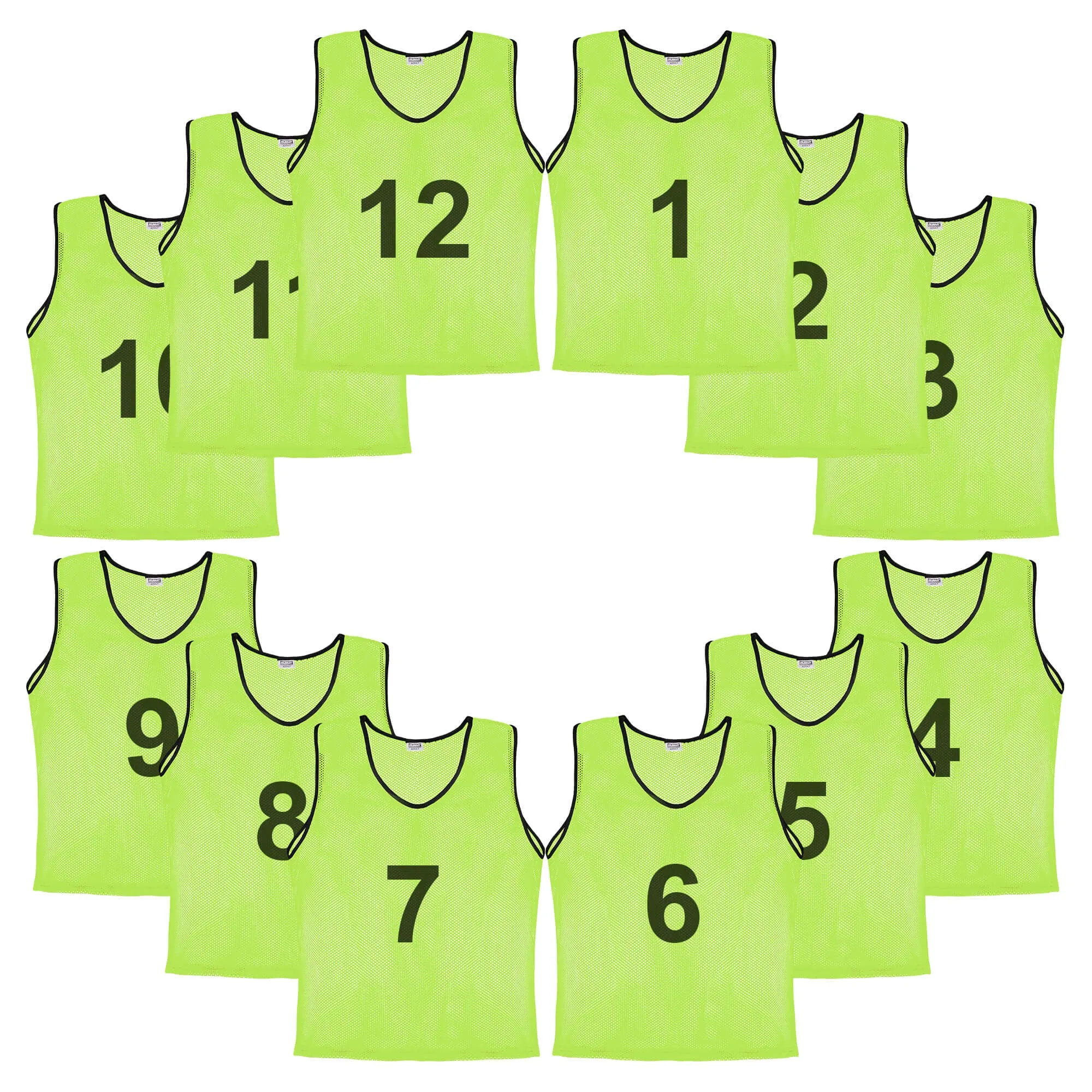 Murray Sporting Goods Nylon Mesh Scrimmage Practice Pinnies- Set of 12