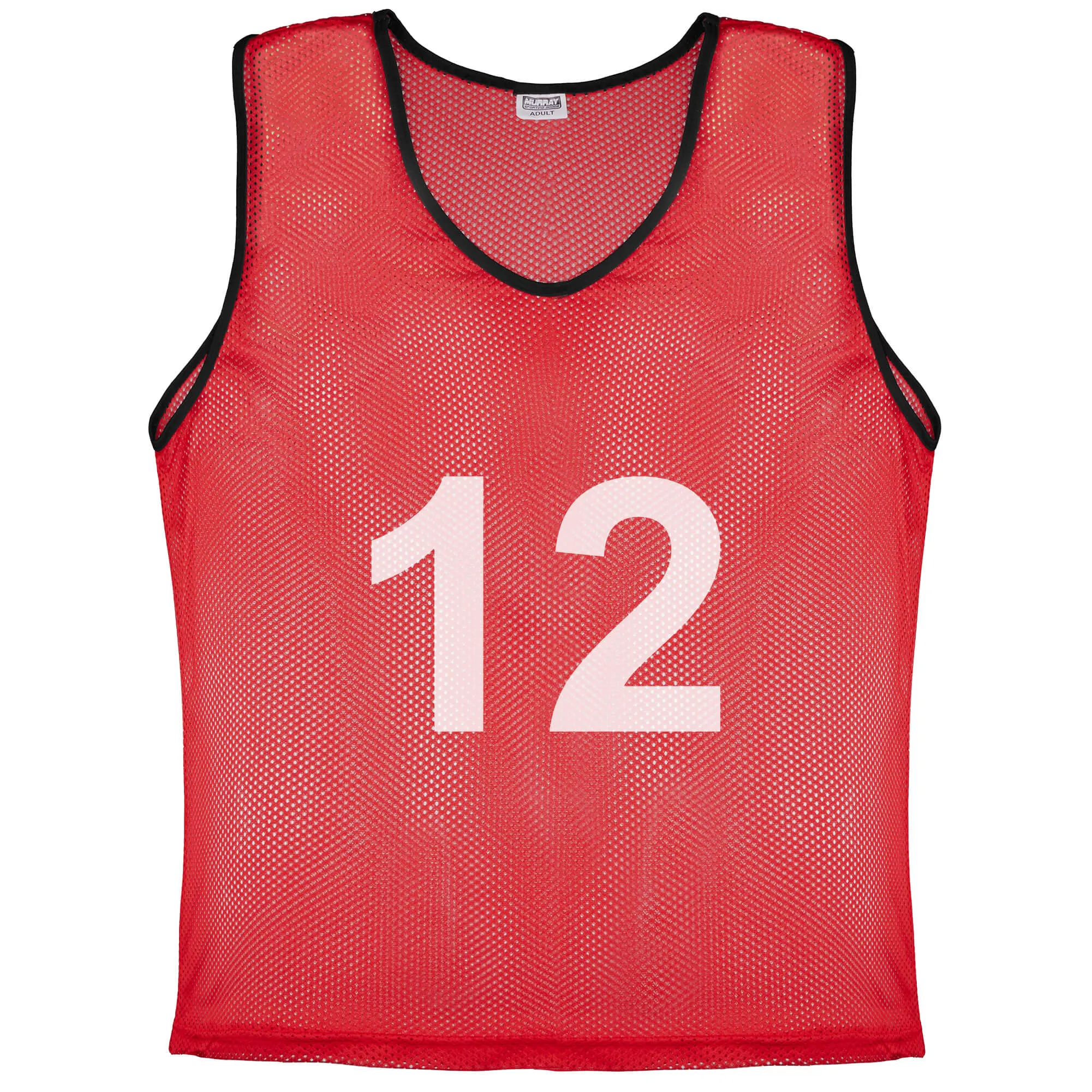 Murray Sporting Goods Nylon Mesh Scrimmage Practice Pinnies- Set of 12